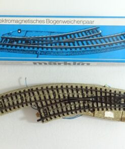 Märklin H0 5140 elektromagnetische Bogenweiche links siehe Foto OVP CK9068