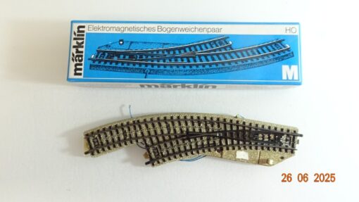 Märklin H0 5140 elektromagnetische Bogenweiche links siehe Foto OVP CK9068