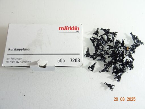 Märklin H0 7203 Kupplungen ca. 50 Stück siehe Foto in OVP CK6866