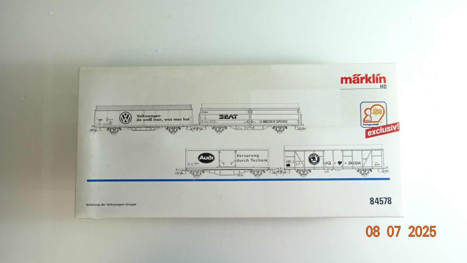 Märklin H0 84578 Güterzug der VW Gruppe Leerverpackung siehe Foto CK9439