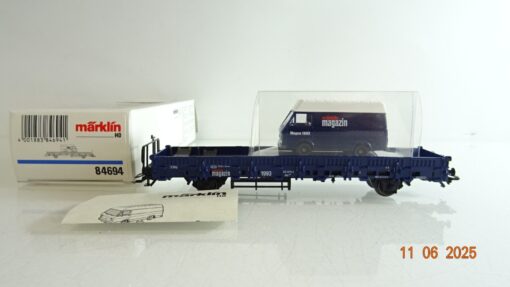 Märklin H0 84694 Niederbordwagen mit LT Bus Märklin Magazin 1993 in OVP PR8364