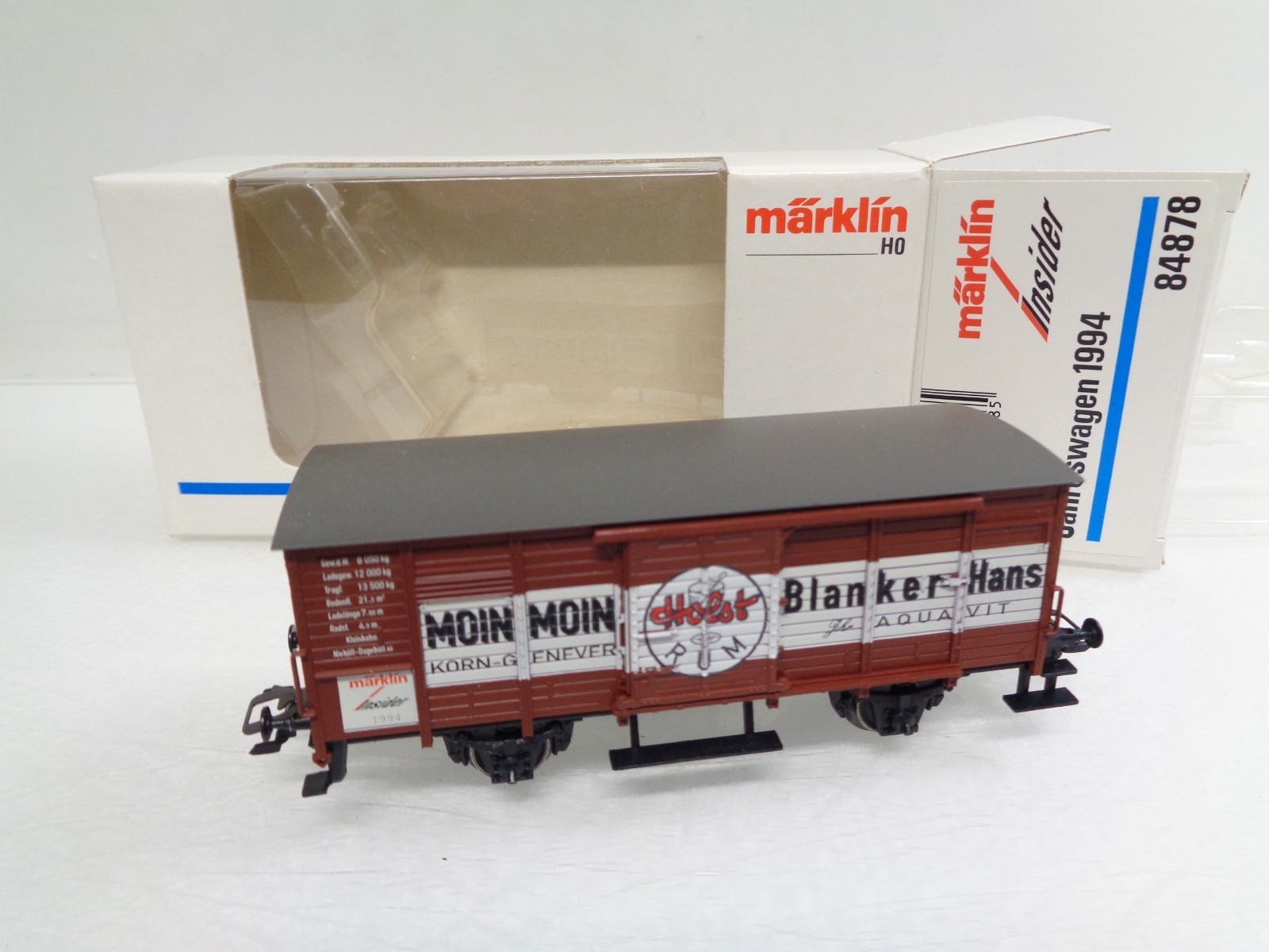 Märklin H0 84878 Insider Jahreswagen 1994 Moin Moin in OVP RR4820