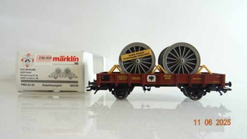 Märklin H0 94179 Niederbordwagen Kabeltransport der K.P.E.V. in OVP PR8376 – Bild 3