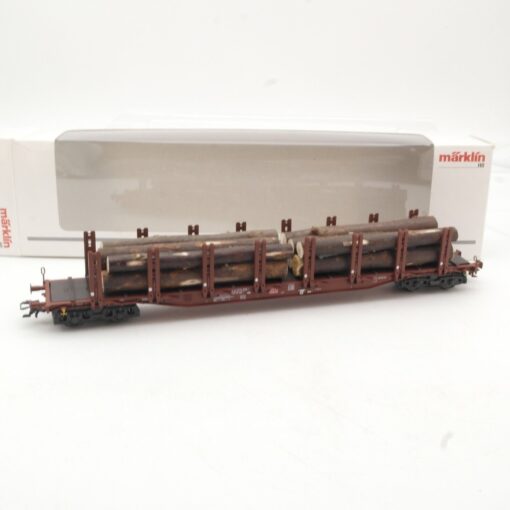 Märklin H0 94468 Rungenwagen mit Ladung der DB in OVP QR8559
