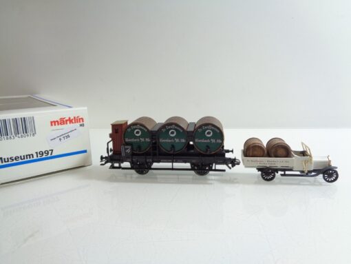 Märklin H0 AC Museumswagen 1996 Fasswagen Papier-Fabrik Salach in OVP F734