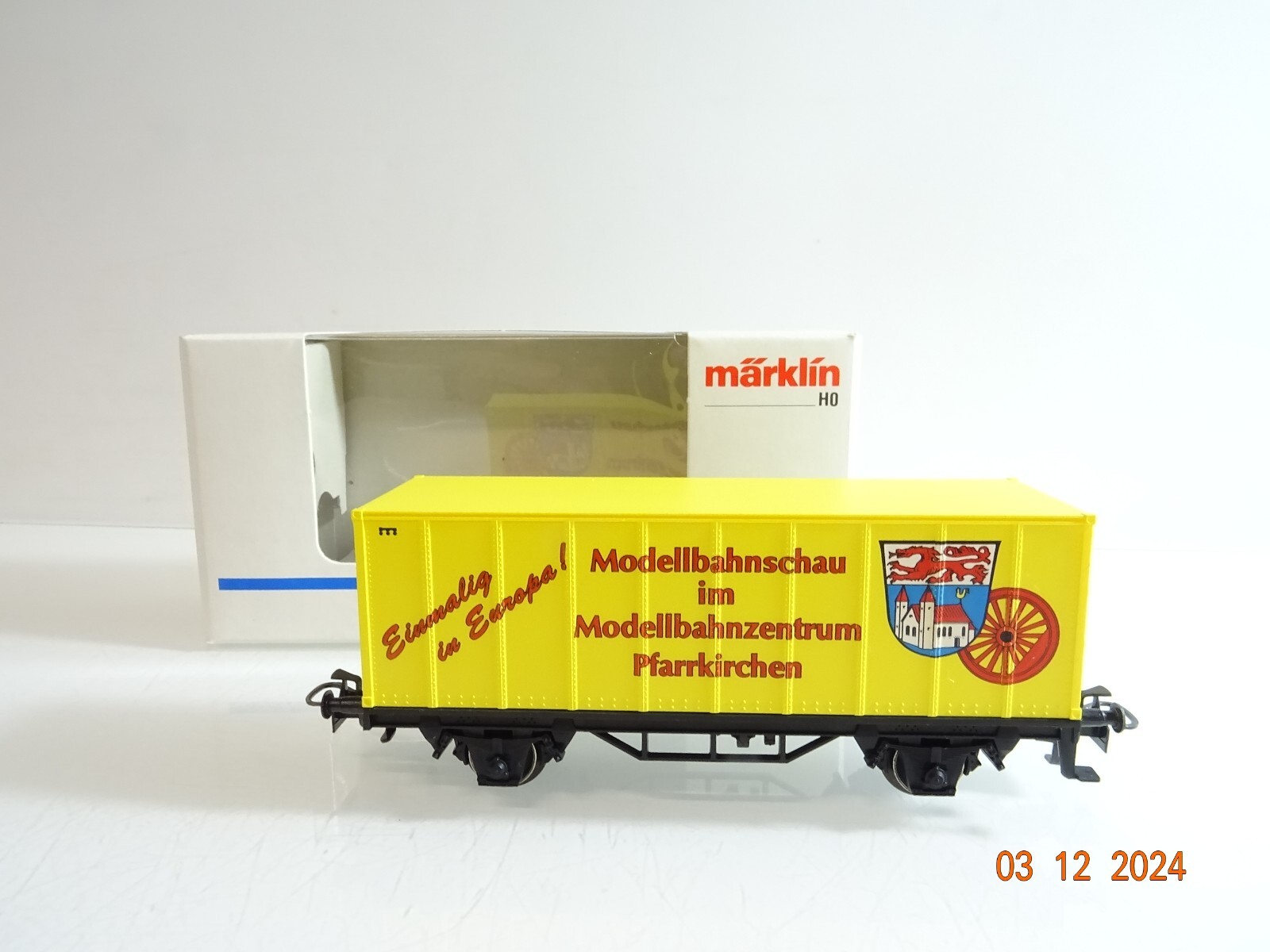 Märklin H0 Containerwagen Modellbahnschau Pfarrkirchen in OVP PR4458