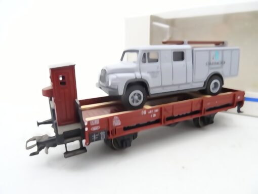 Märklin H0 Güterwagen mit Transporter Strassacker in EVP RR2388