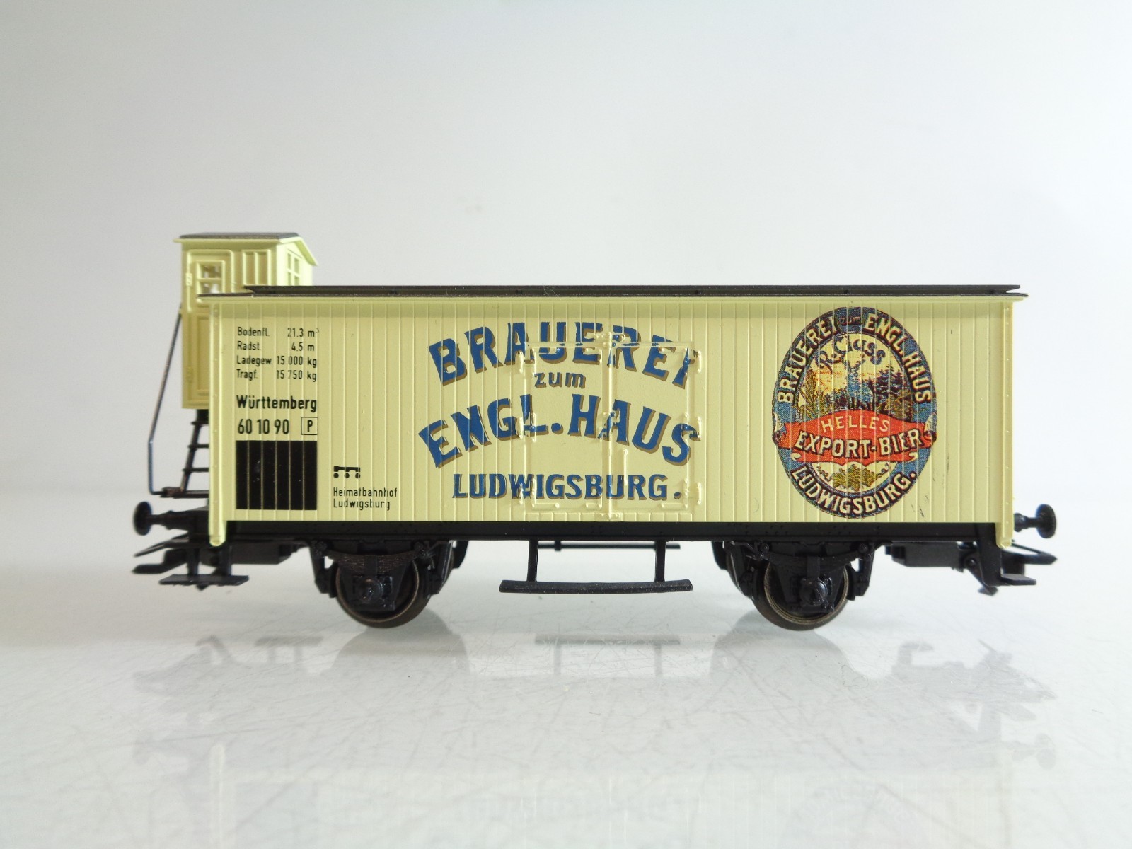 Märklin H0 Kühlwagen Brauerei z. Engl. Haus Württemberg BH989 o. – Bild 3