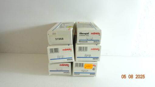Märklin H0 Leerverpackung 6 Stück siehe Foto PK320