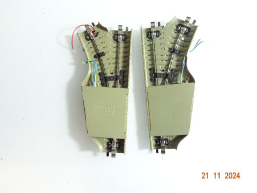 Märklin H0 M-Gleise 5118 5119 Elektro. Weichenpaar siehe Foto CK4263 o. – Bild 3