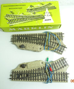 Märklin H0 M-Gleise 5118 5119 Elektro. Weichenpaar siehe Foto in EVP CK5149
