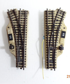 Märklin H0 M-Gleise 5203 5204 Elektro. Weichenpaar siehe Foto CK4269 o.