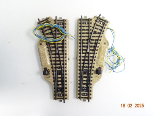 Märklin H0 M-Gleise 5203 5204 Elektro. Weichenpaar siehe Foto CK6111 o.