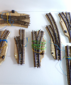 Märklin H0 M-Gleise Elektro. Weichen 7 Stück siehe Foto PK2446 o.