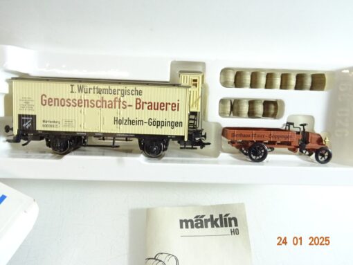 Märklin H0 Museum 1994 gedeckter Güterwagen Genoss.-Brauerei in OVP PR5499 – Bild 3
