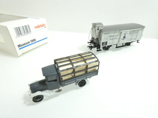 Märklin H0 Museumswagen 1996 mit LKW Papierfabrik Salach in OVP AR4525 – Bild 3