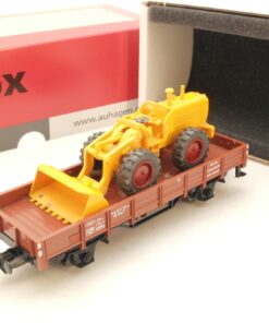 Märklin H0 Niederbordwagen 323 1 791 mit Ladung Bagger der DB in Au Box RG5160