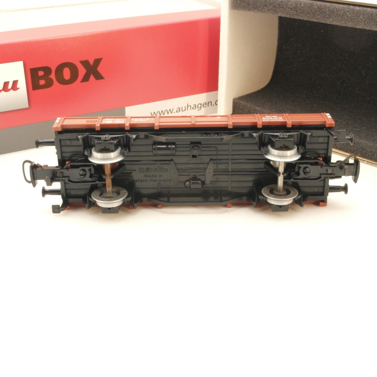 Märklin H0 Niederbordwagen 323 1 791 mit Ladung Bagger der DB in Au Box RG5160 – Bild 5