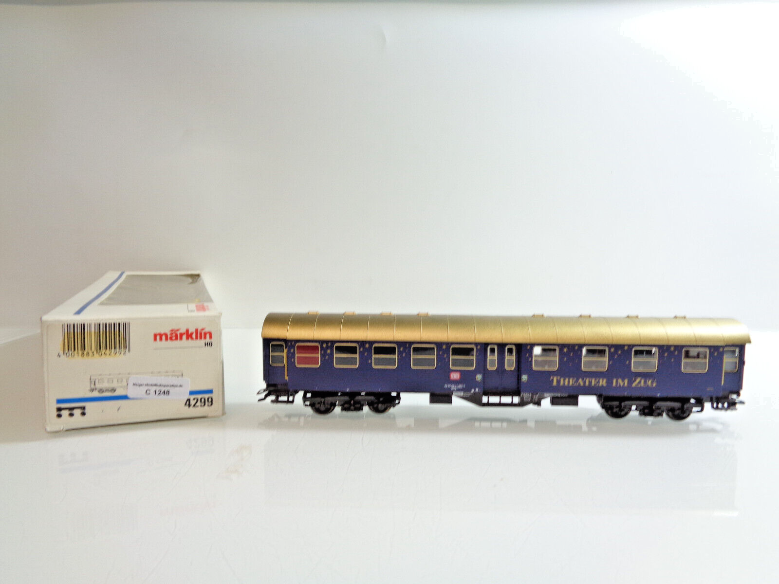 Märklin H0 Personenwagen Theater im Zug der DB in OVP C1248