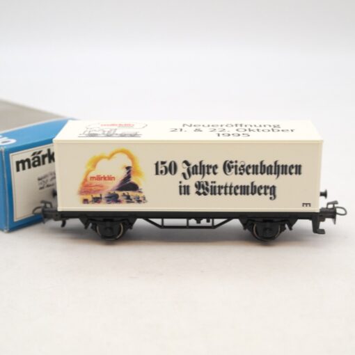 Märklin H0 SoMo Containerwagen 150 Jahre Eisenbahn in Württemberg in OVP RF3340