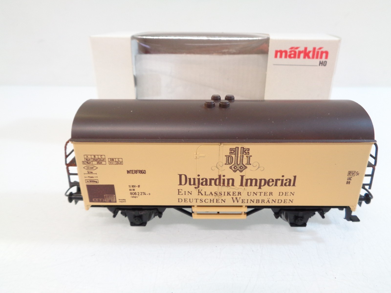 Märklin H0 gedeckter Güterwagen Dujardin Imperial in OVP RR5608 – Bild 3