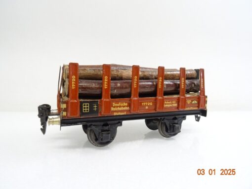 Märklin Spur 0 1769 G/0 Rungenwagen 17720 mit Ladegut und OVP LE8116 – Bild 3