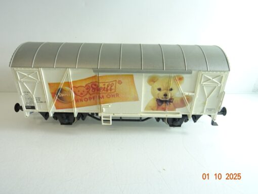 Märklin Spur 1 5846 gedeckter Güterwagen Steiff siehe Foto in OVP PK1207 – Bild 3