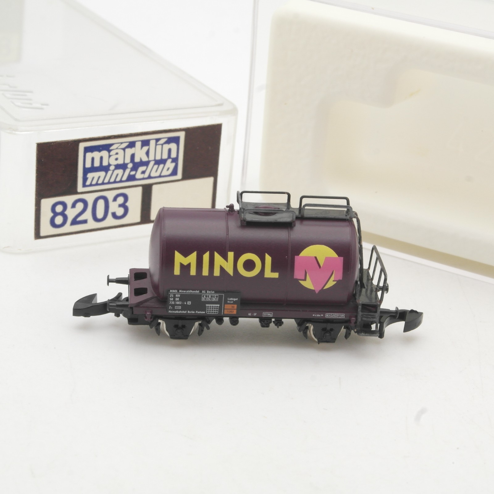 Märklin mini-club Z 8203 Kesselwagen Minol der DB in OVP RR5466 – Bild 3