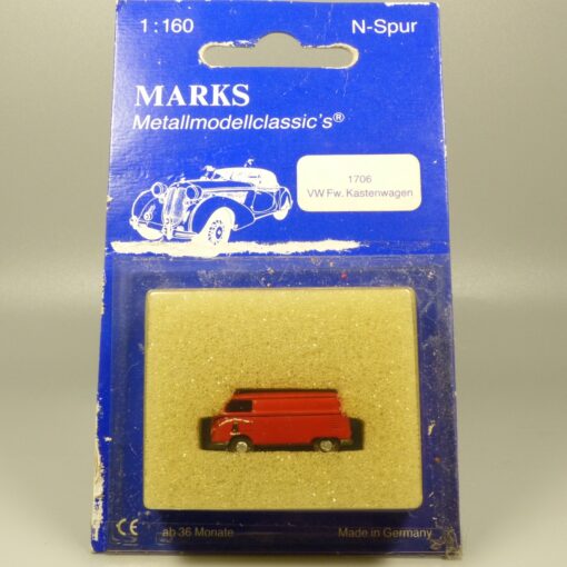 Marks 1:160 1706 VW T1 Kastenwagen Freiwillige Feuerwehr in OVP EX6380 – Bild 4