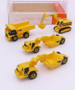 Mattel 1:160 Spur N Konvolut mit 4 CAT Baustellenfahrzeugen in EVP EX8241