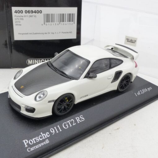 Minichamps 1:43 400069400 Porsche 911 (997 II) GT2 RS 2010 weiß in OVP EX7848