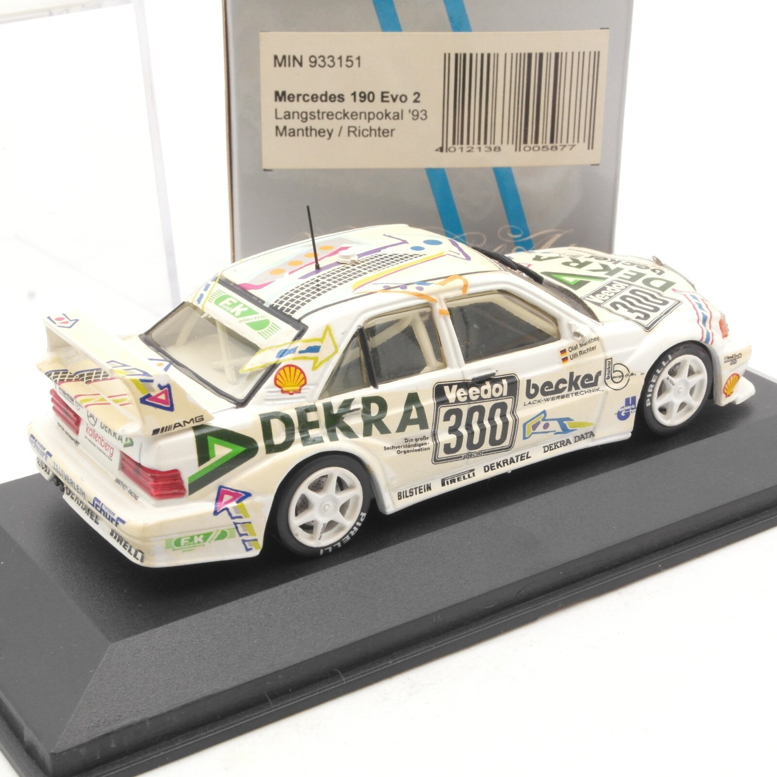 Minichamps 1:43 Mercedes 190 Evo 2 Langstreckenpokal 93 #300 in OVP RA9375 – Bild 3