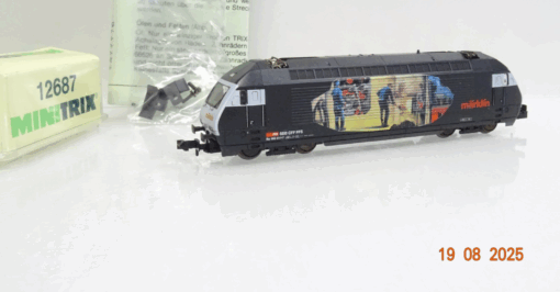 Minitrix N 12687 Schweiz E-Lok Re 460 017-4 Heizer der SBB in OVP JL2402