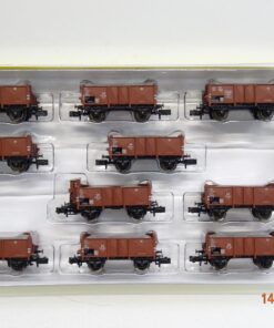 Minitrix N 15047 Schotterwagen-Set 10tlg. der DB in OVP JL633