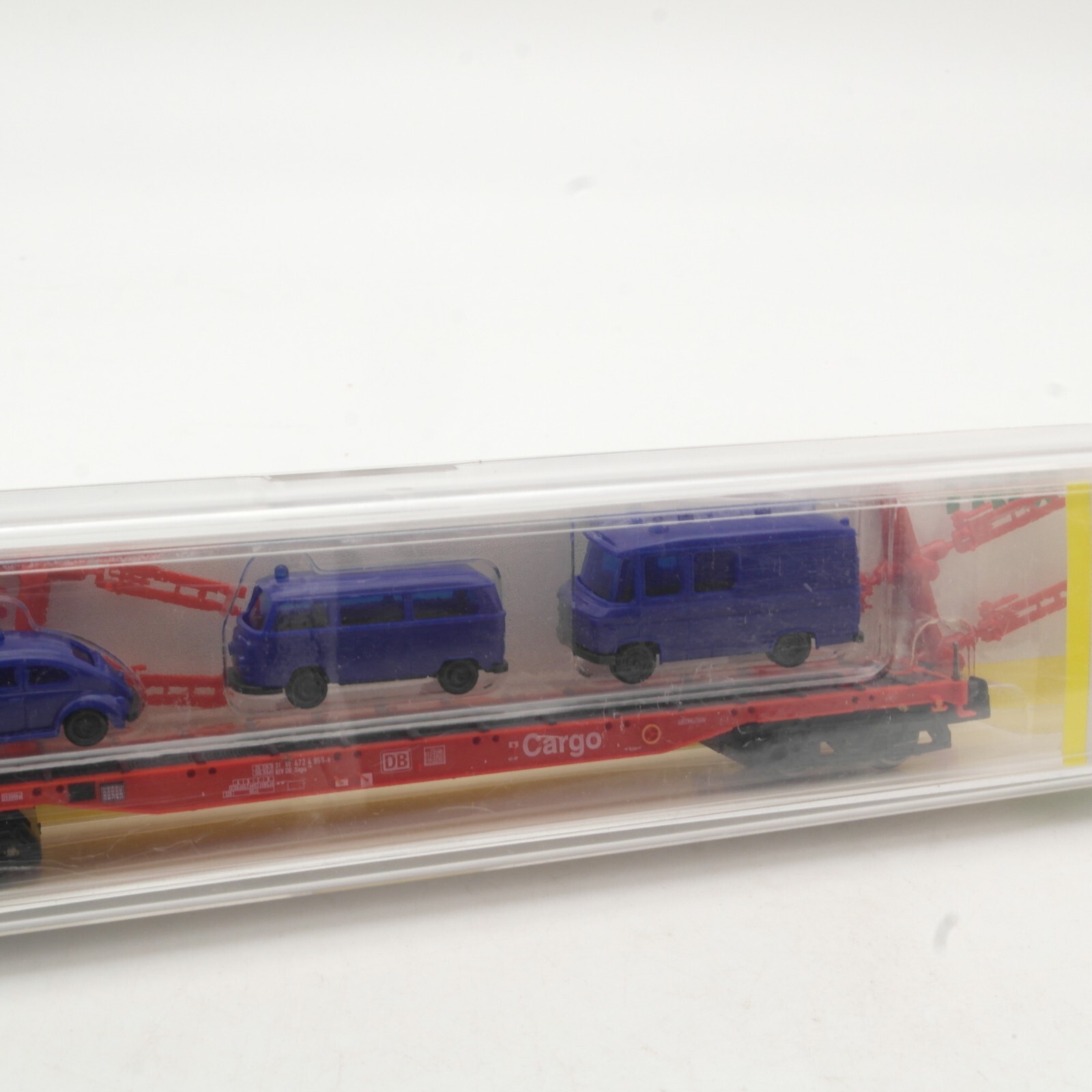 Minitrix N 15233 Rungenwagen mit THW Transporter der DB in OVP QR7933 – Bild 5