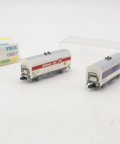 Minitrix N 15607 Bierwagen Set Hürlimann / Schlossgold der SBB in OVP QR9784