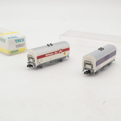 Minitrix N 15607 Bierwagen Set Hürlimann / Schlossgold der SBB in OVP QR9784