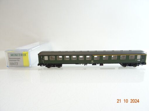 Minitrix N 18473 Personenwagen 1./2.Kl. der DB in OVP PR3363
