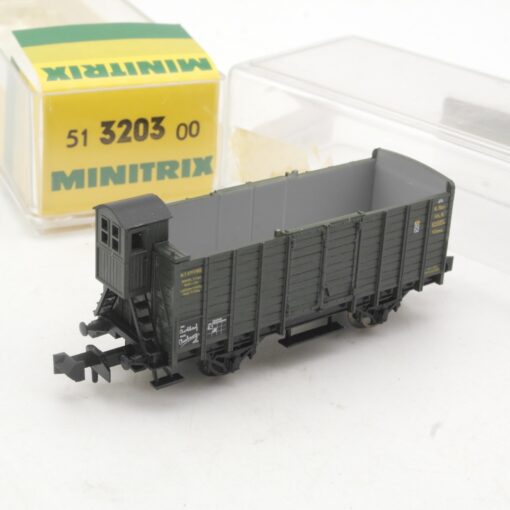 Minitrix N 51 3203 00 offener Güterwagen der K.Bay.Sts.B. in OVP RR3921