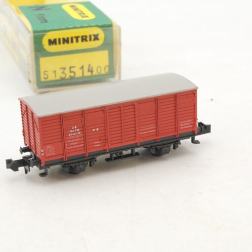 Minitrix N 51 3514 00 Hilfszug-Feuerlöschwagen der DB in OVP RG6267