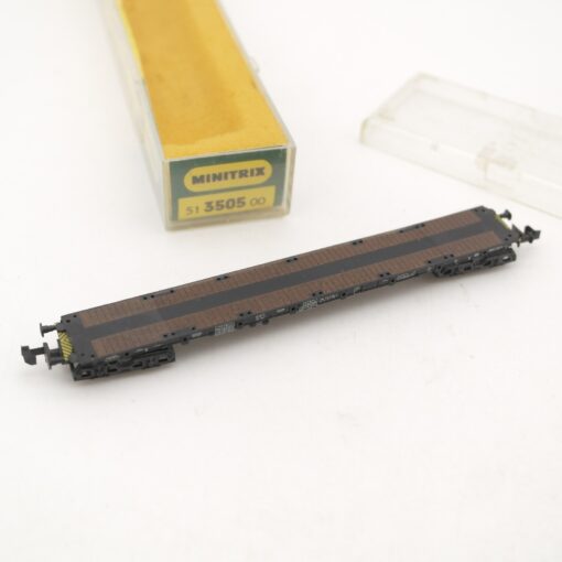 Minitrix N Flachwagen Tragwagen 434 0 158-3 in EVP RR2156 – Bild 3