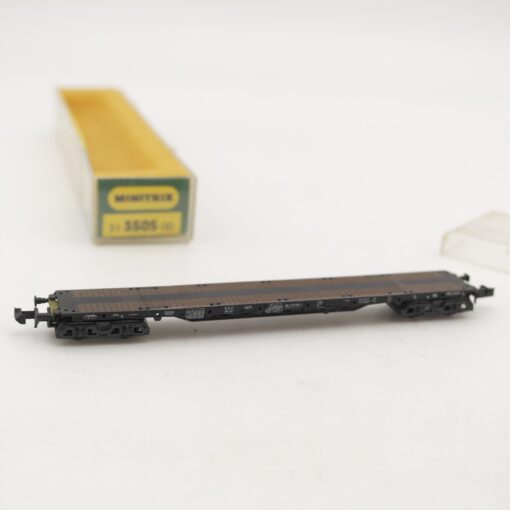Minitrix N Flachwagen Tragwagen 434 0 158-3 in EVP RR2156