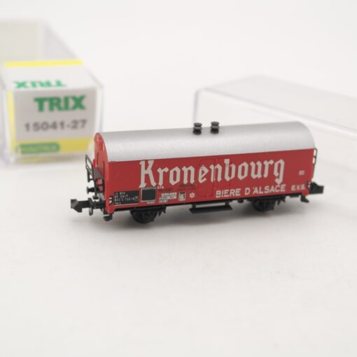 Minitrix N gedeckter Güterwagen Kronenbourg der SNCF in EVP RR2212
