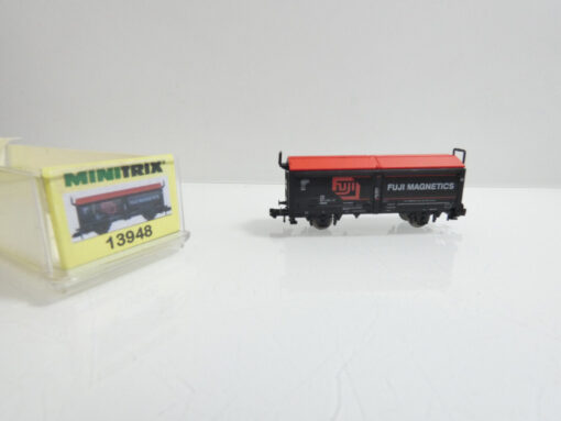 Minitrix  Spur N 13248 K Hubschiebedachwagen FUJI Magnetics in OVP AR4692