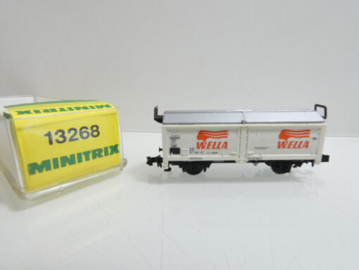 Minitrix  Spur N 13268 Hubschiebedachwagen WELLA in OVP AR4687