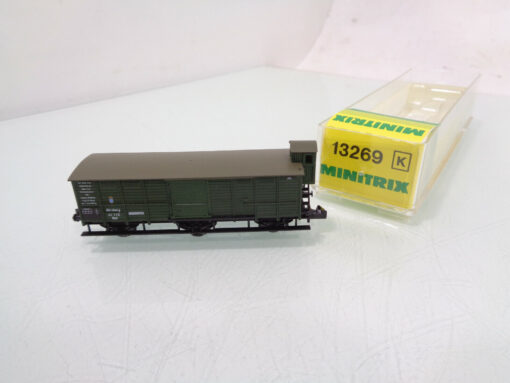 Minitrix Spur N 3530 Hubschiebedachwagen Spielwarenmesse 1985 OVP HS3357