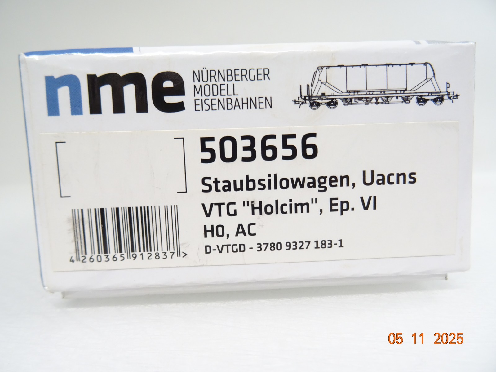 NME H0 503656 AC Staubsilowagen Uacns VTG Holcim in OVP JL4146 – Bild 5