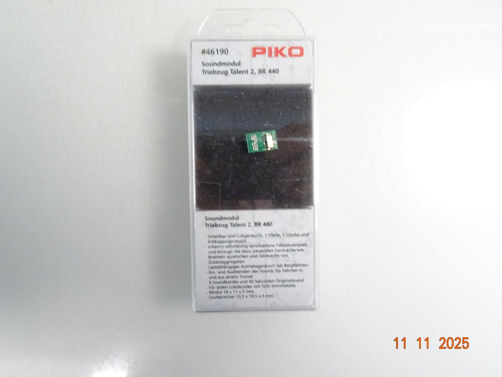 Piko 46190 Soundmodul für Triebzug Talent 2 siehe Foto in OVP PK2157 – Bild 3