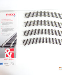 Piko H0 55212 A Gleis gebogenes Gleis r 422mm 4Stück siehe Foto in OVP CK3168