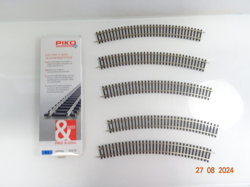 Piko H0 55213 A Gleis gebogenes Gleis r 484mm 5Stück siehe Foto in OVP CK3194